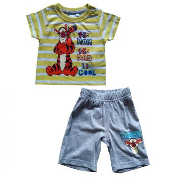 Disney Winnie Puuh Tigger Set, Shorts + Tshirt, gelb-grau, Gr. 62-68